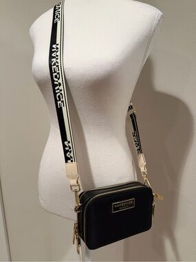 NAKEDVICE Black Crossbody Bag with Branded Strap